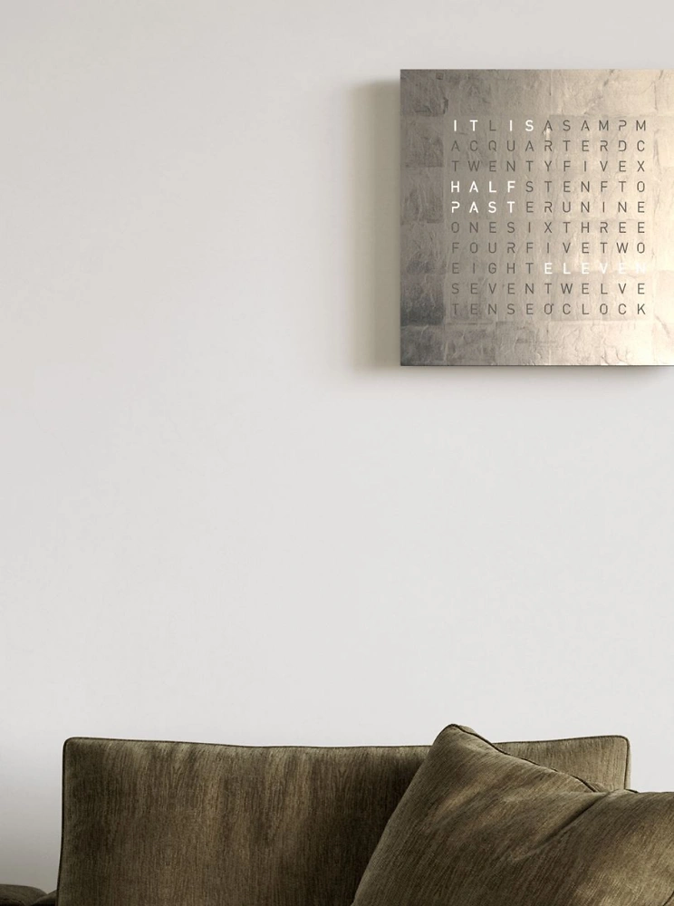 QLOCKTWO EARTH 45 | Platinum