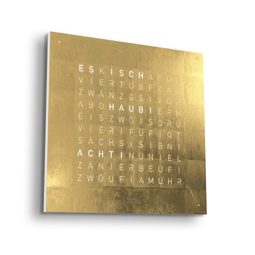 QLOCKTWO EARTH 90 | Gold