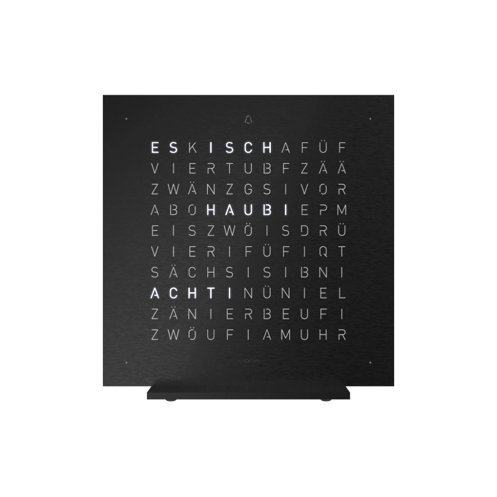 QLOCKTWO EARTH 13.5 | Deep Black