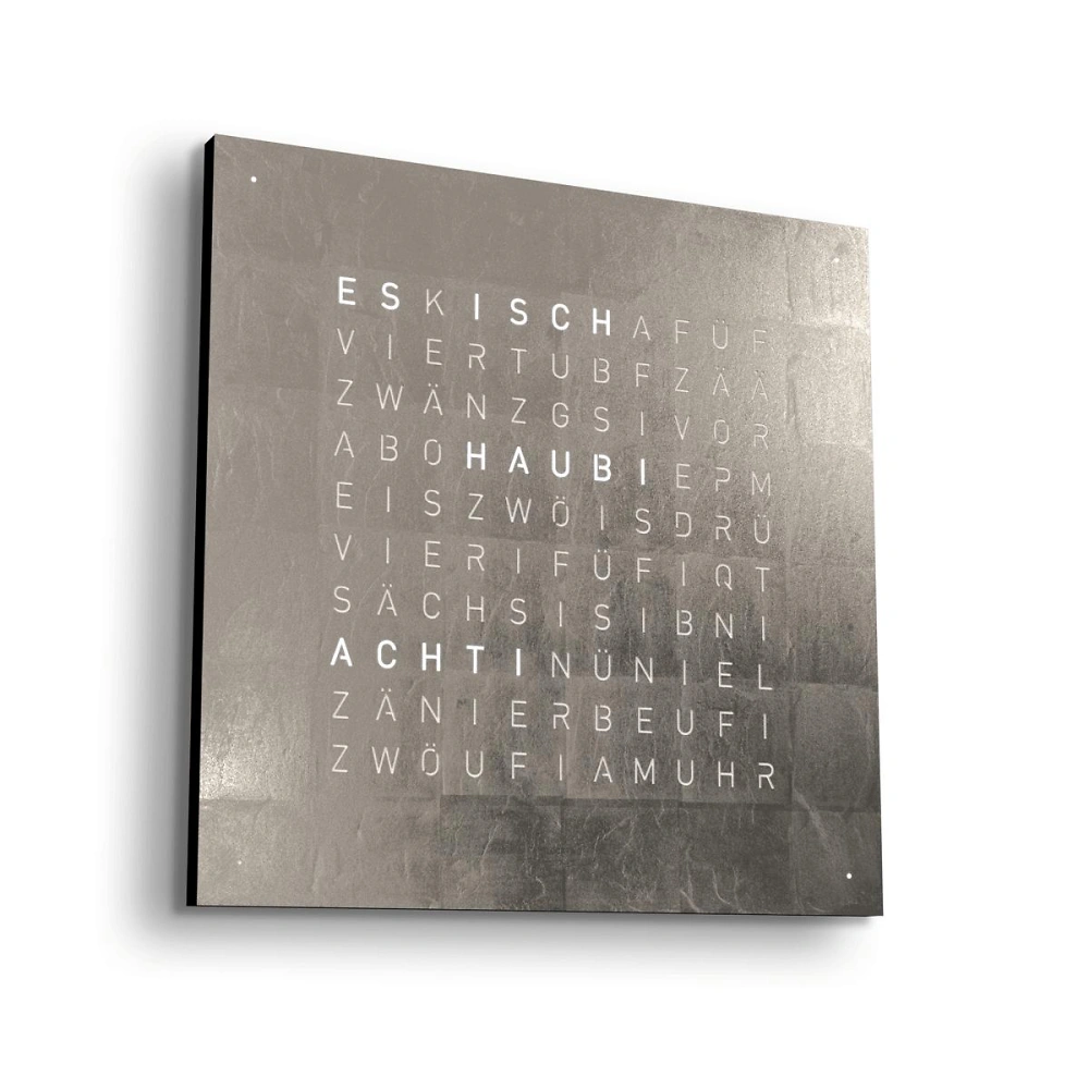 QLOCKTWO EARTH 45 | Platinum