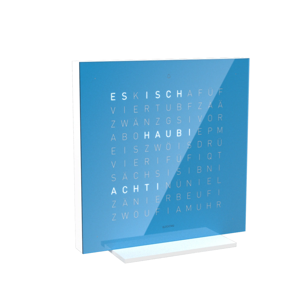 QLOCKTWO FRONTCOVER EARTH 13.5 | Blue Candy