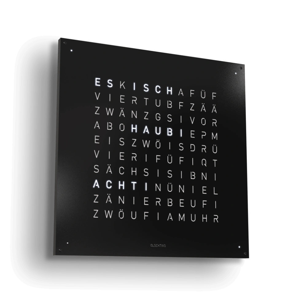 QLOCKTWO EARTH 90 | Black Pepper