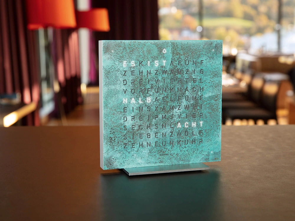 QLOCKTWO EARTH 13.5 | Vintage Copper