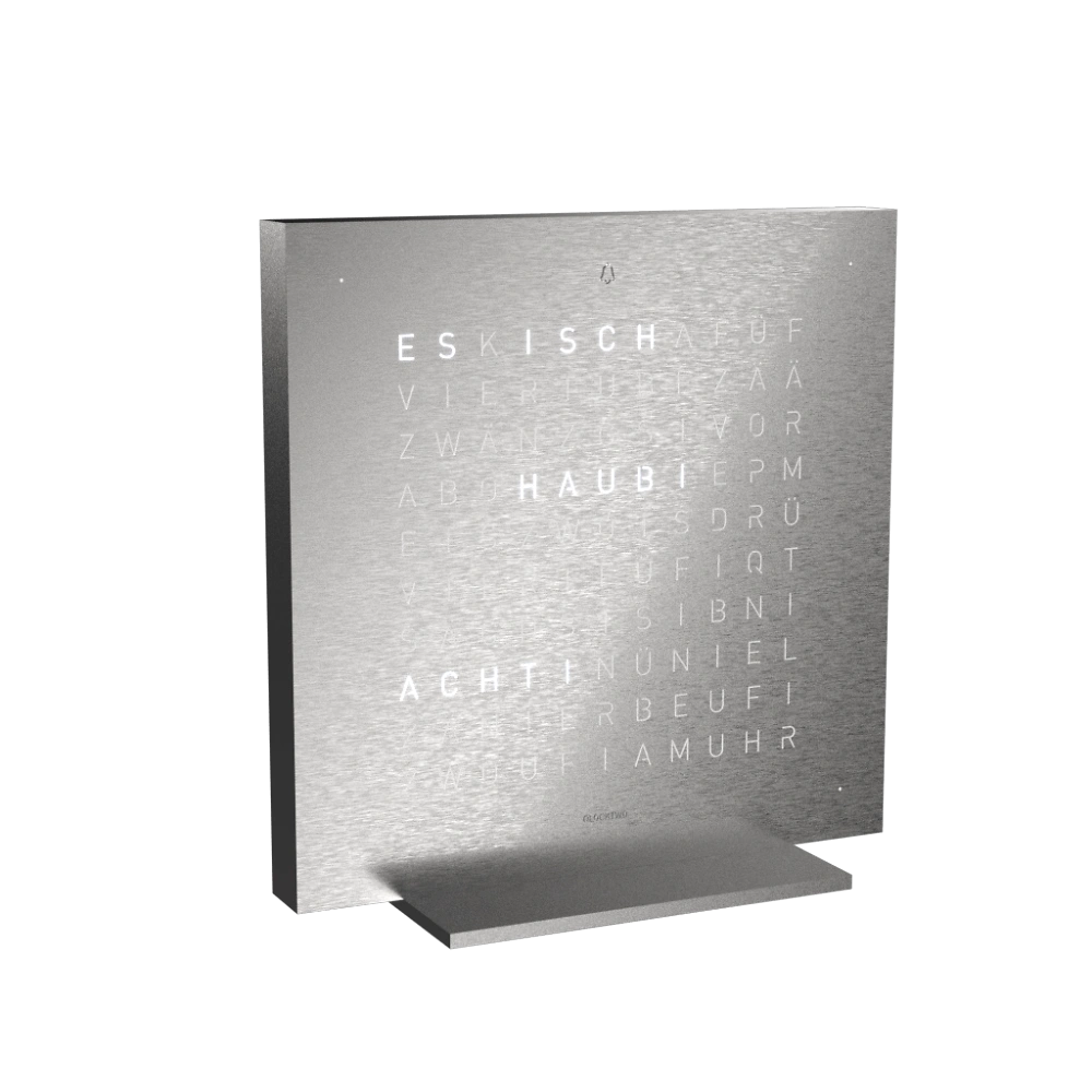 QLOCKTWO FRONTCOVER EARTH 13.5 | Full Metal