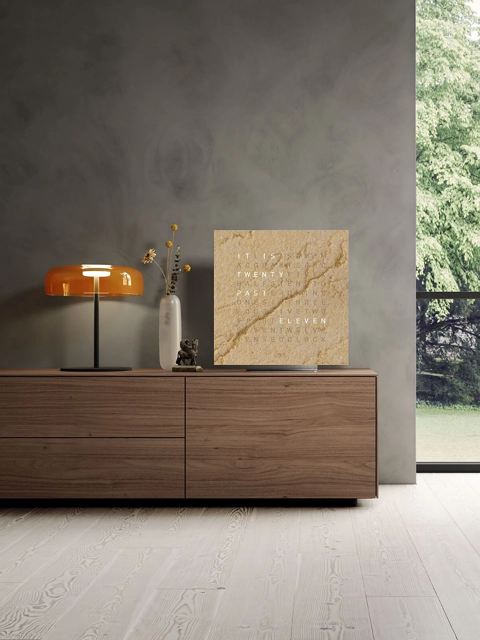 QLOCKTWO EARTH 13.5 | Deep Black