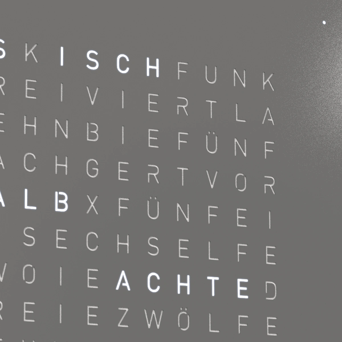 QLOCKTWO EARTH 45 | Grey Pepper