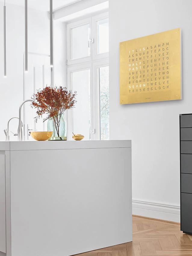 QLOCKTWO EARTH 90 | Gold