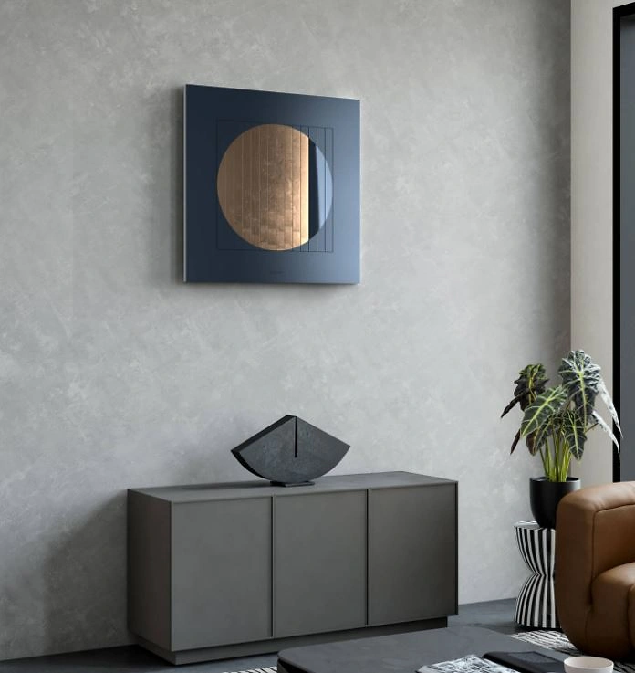 QLOCKTWO MOON 90 | Midnight Moon Gold