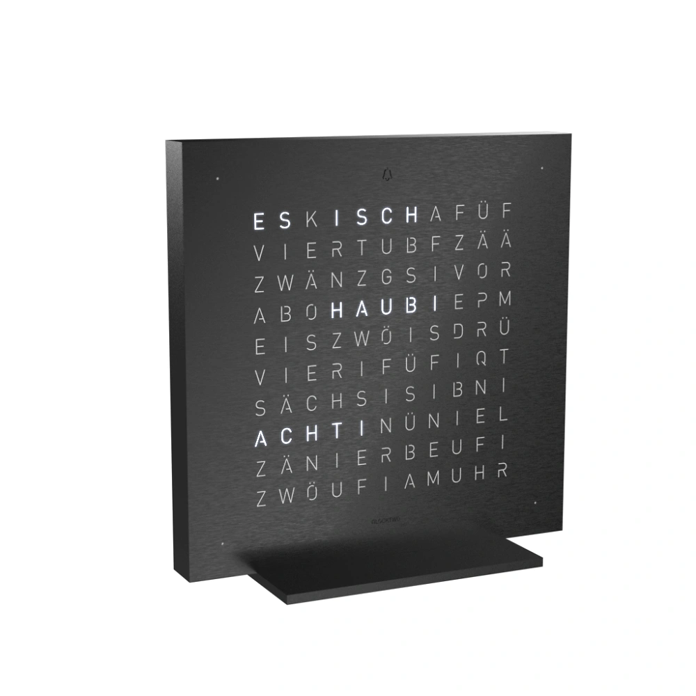 QLOCKTWO EARTH 13.5 | Deep Black
