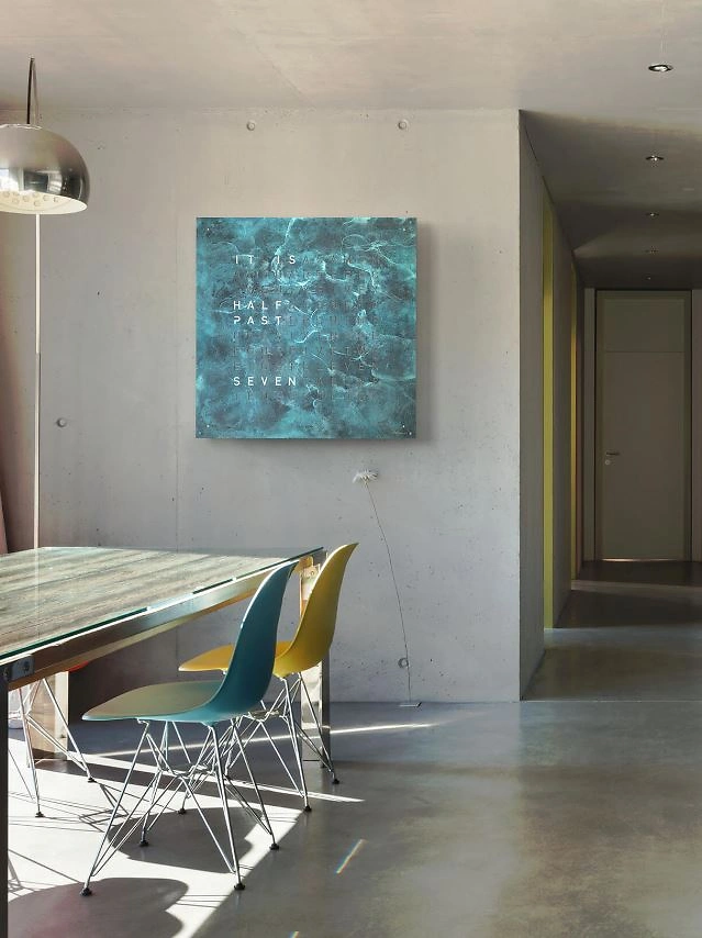 QLOCKTWO EARTH 90 | Vintage Copper