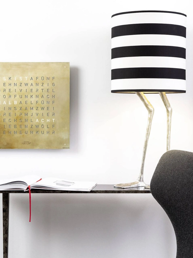 QLOCKTWO EARTH 45 | Silver & Gold