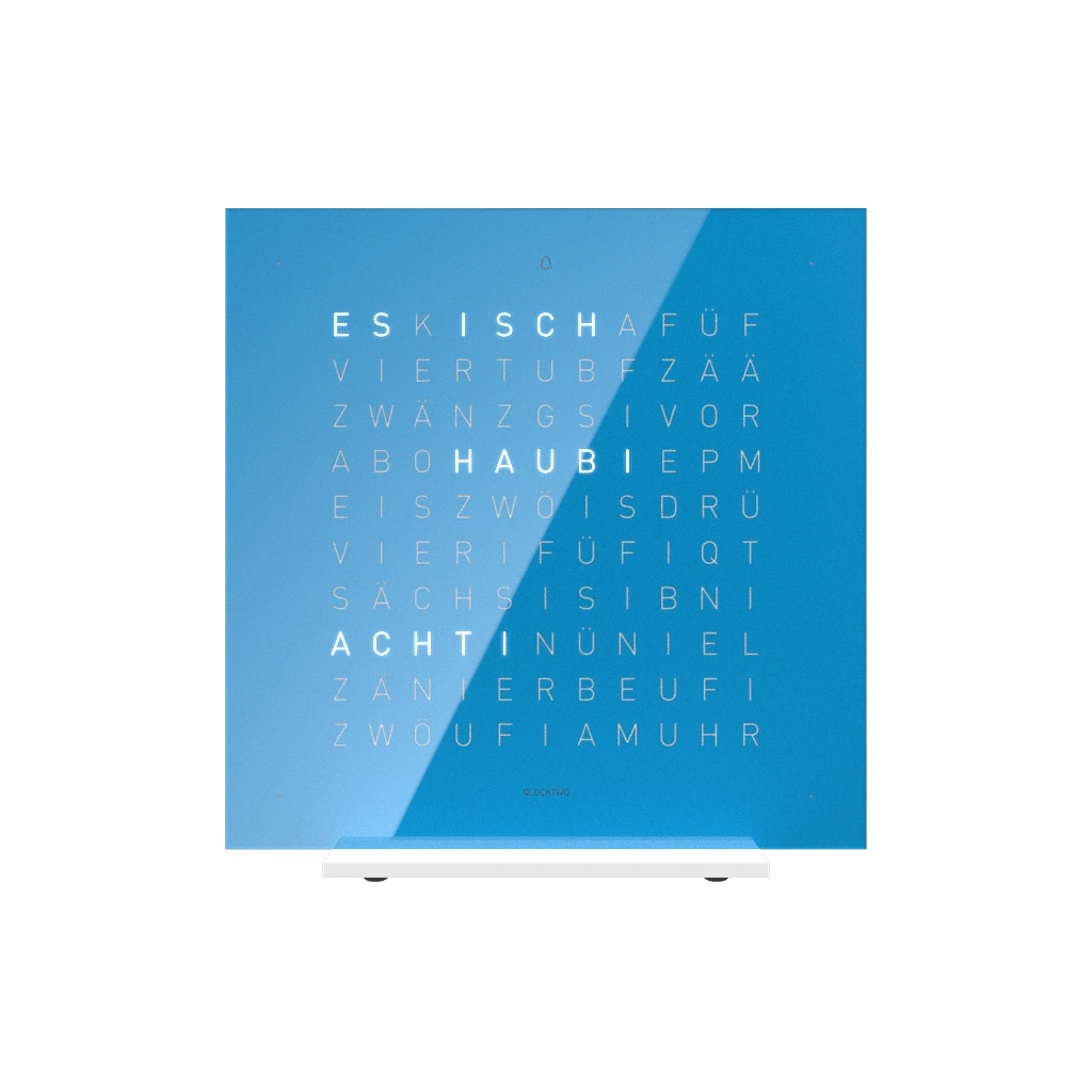 QLOCKTWO FRONTCOVER EARTH 13.5 | Blue Candy