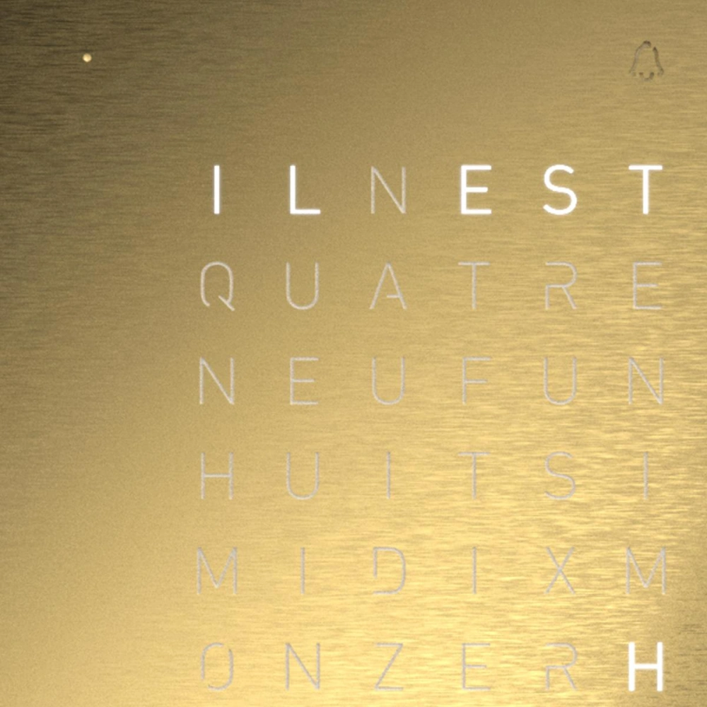 QLOCKTWO EARTH 13.5 | Golden Legend