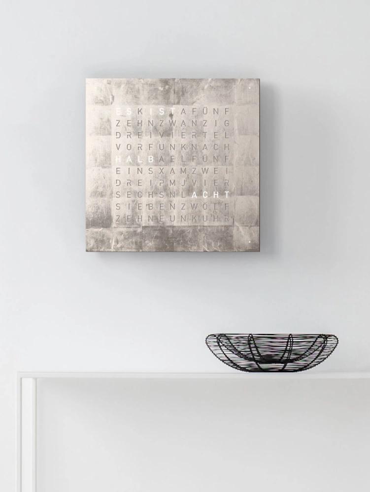 QLOCKTWO EARTH 90 | Platinum