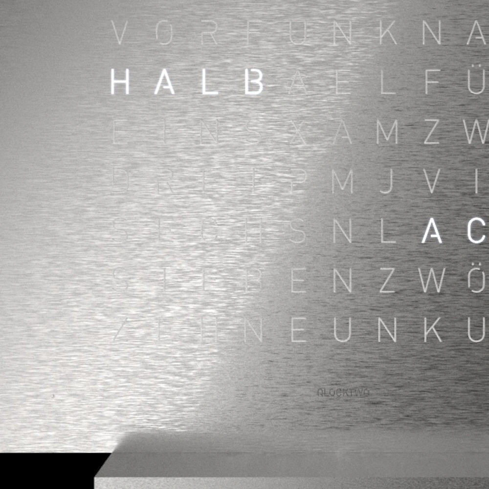 QLOCKTWO FRONTCOVER EARTH 13.5 | Full Metal