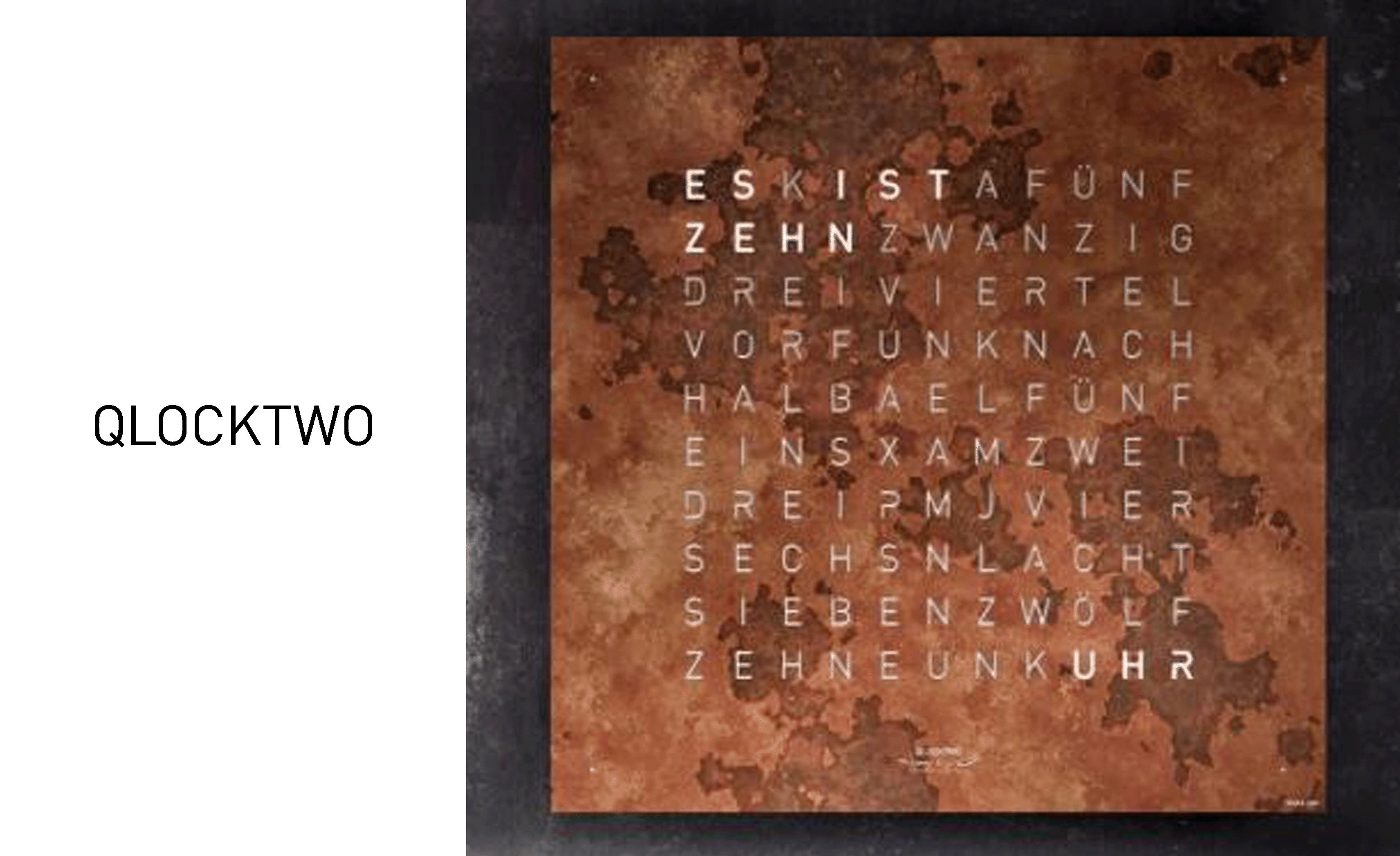 &uuml;bersicht qlocktwo